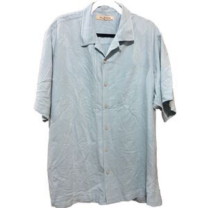 Tommy Bahama Paradise Hopper 100%‎ Silk Button Down Shirt Hawaiian Floral Large